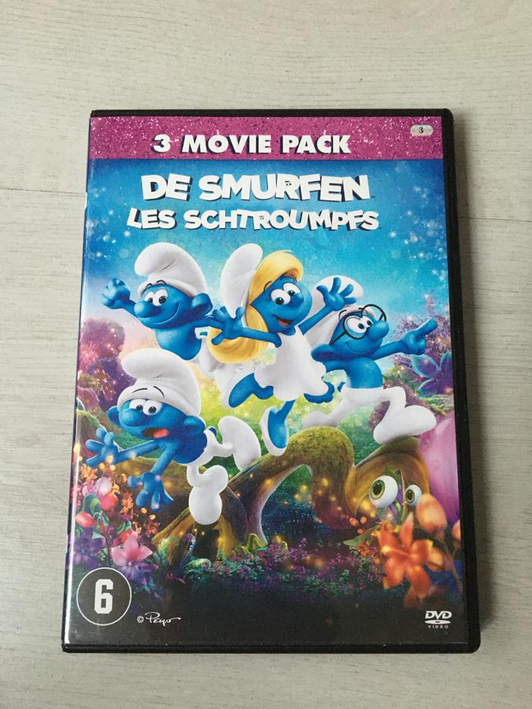 De Smurfen 3 Movie Pack DVD - Zo goed als nieuw, Europees, Tekenfilm, Boxset, Ophalen of Verzenden