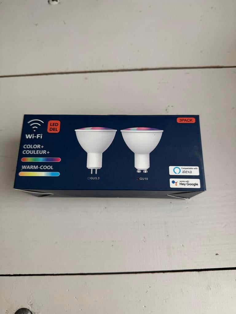 Wi-Fi Smart LED Spots GU10 3-pack, Ophalen of Verzenden