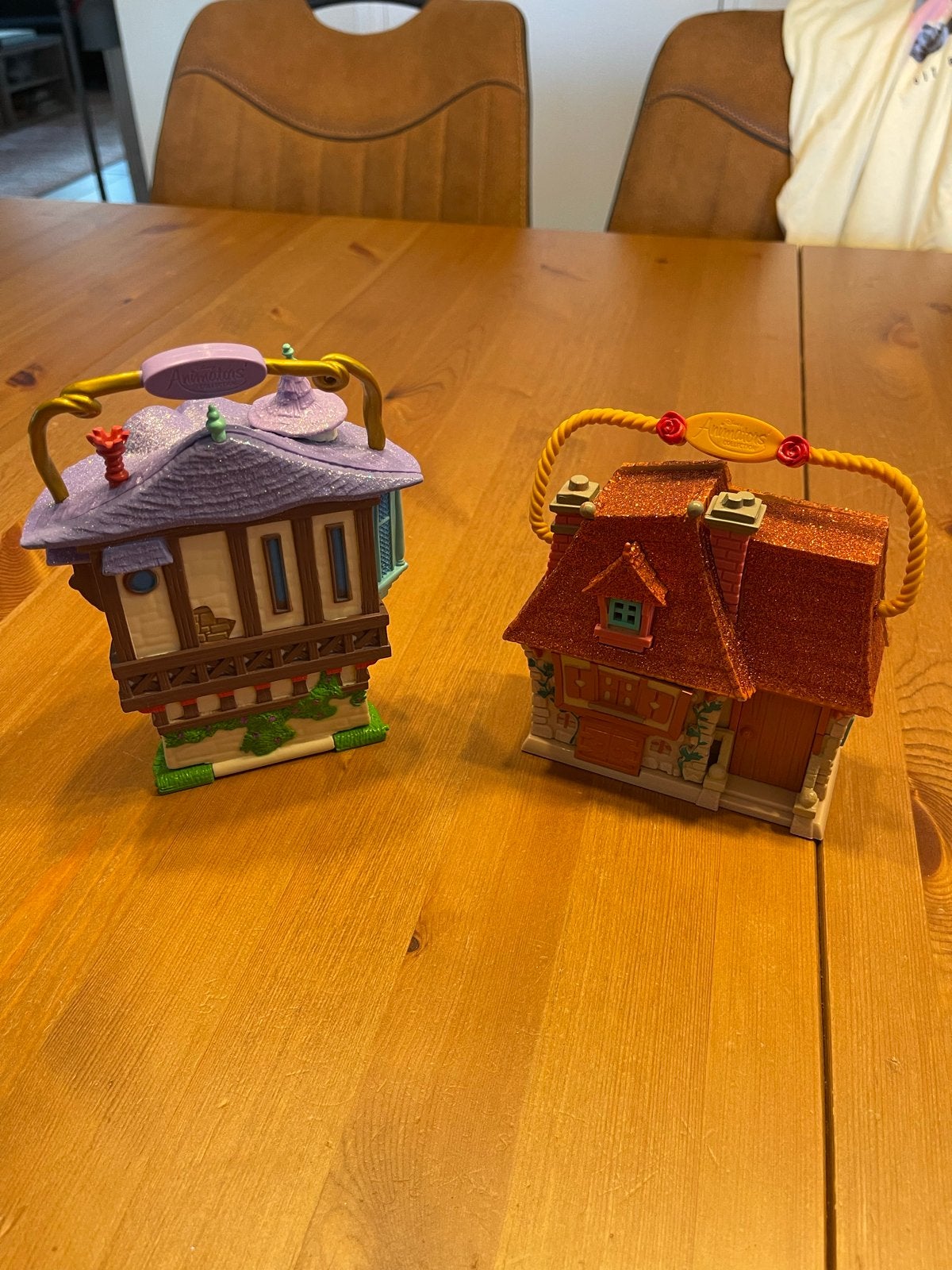 2 Disney Animators Collection Little Micro Playsets, Ophalen of Verzenden, Overige figuren, Zo goed als nieuw, Beeldje of Figuurtje