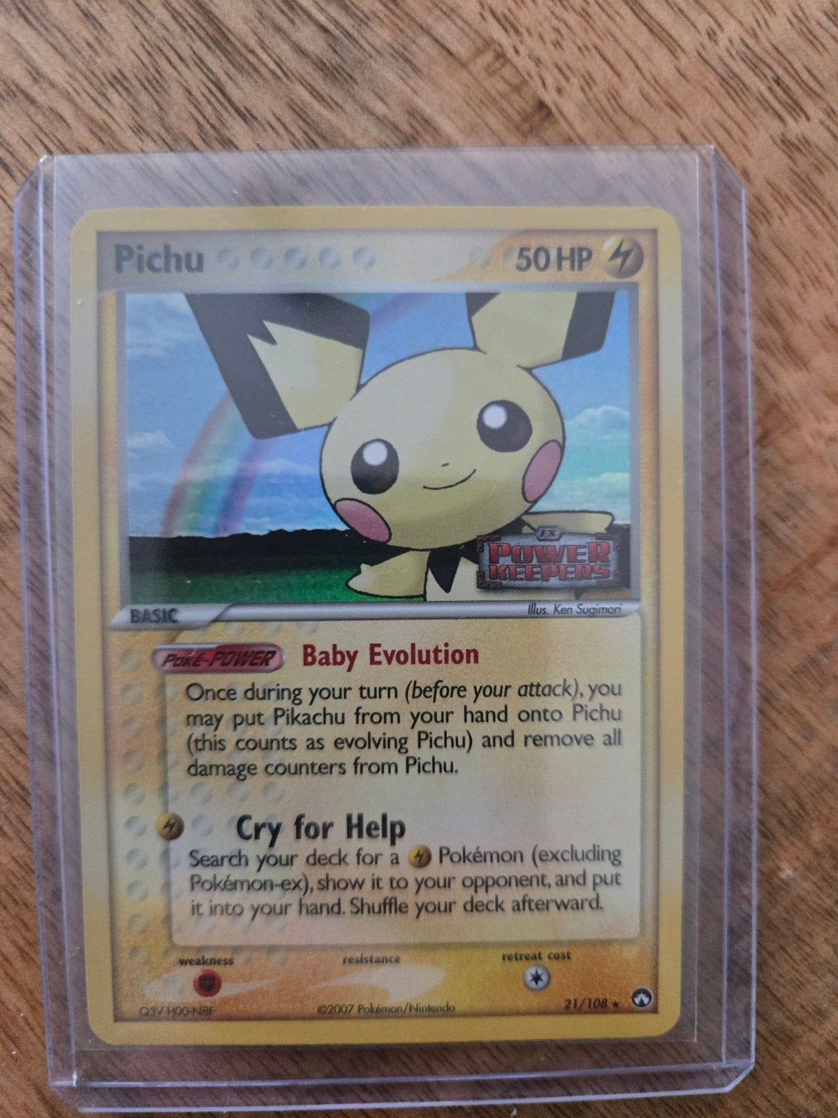Pichu Pokémon Kaart - Power Keepers Set (2007), Ophalen of Verzenden, Zo goed als nieuw, Losse kaart