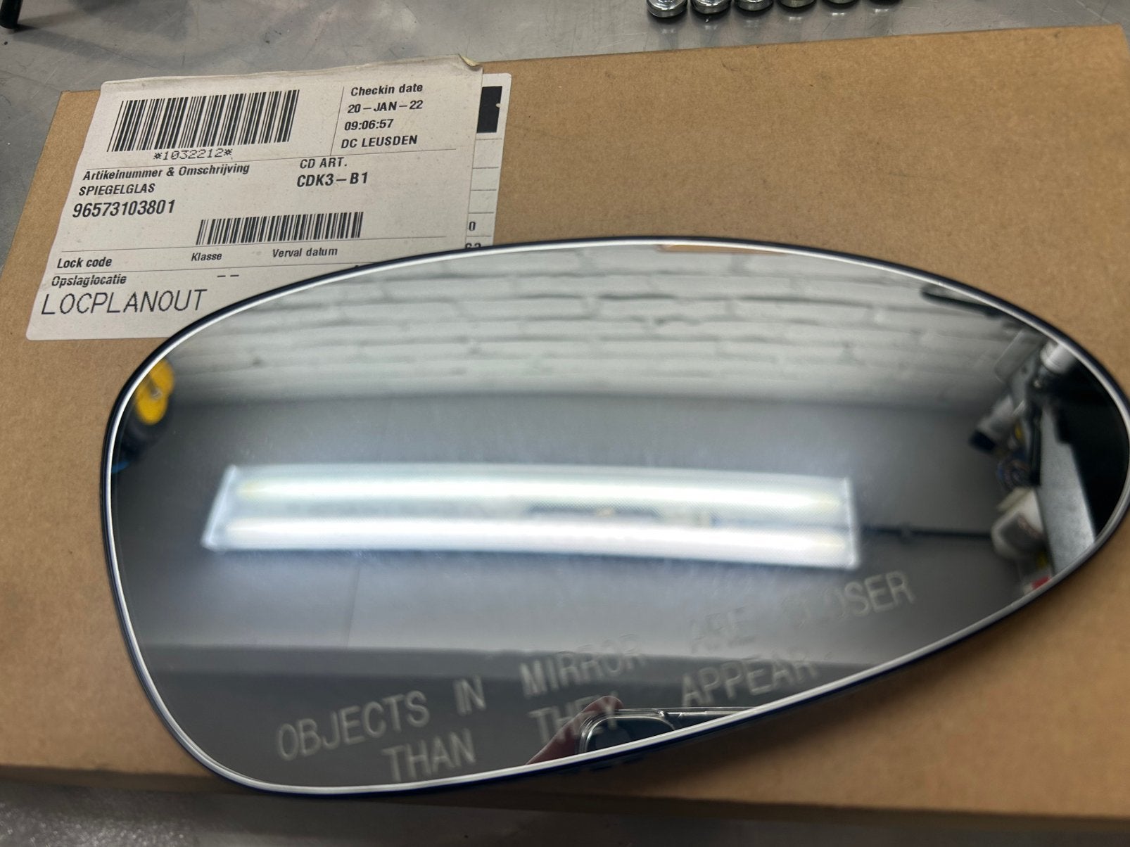 Porsche 911 Carrera 993 spiegelglas rechts NIEUW origineel, Verzenden, Nieuw, Porsche