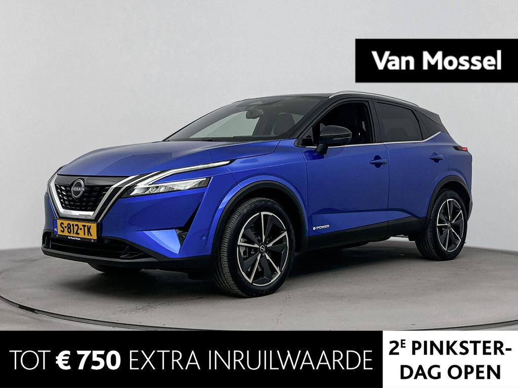 Nissan Qashqai 1.5 e-Power Tekna 190PK | Automaat | Panorama, 1497 cc, Gebruikt, 2 kWh, Blauw
