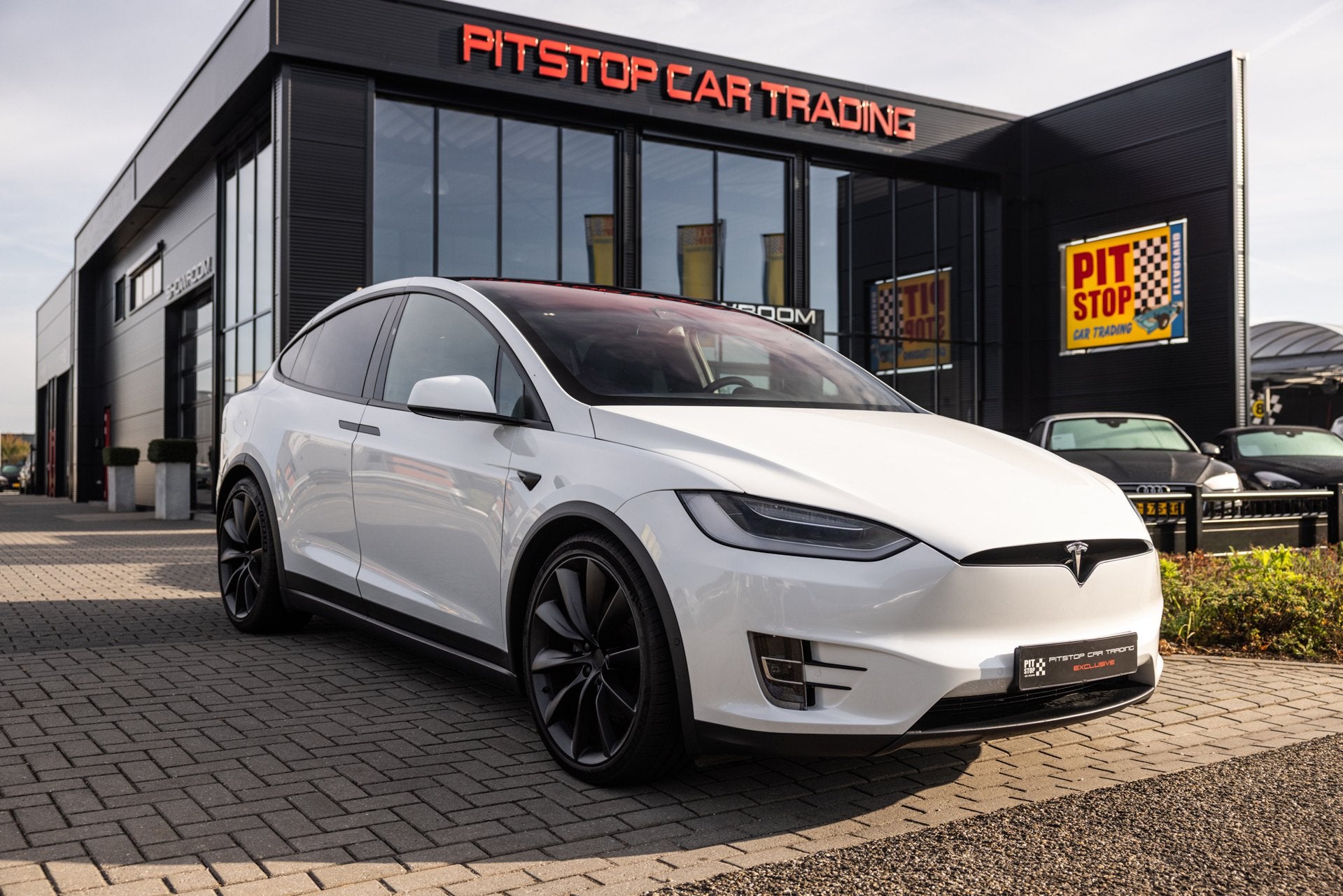 Tesla MODEL X Long Range 6p., 417 PK Autopilot, 22inch, Prem, Auto's, Gebruikt, Wit, Leder, Vierwielaandrijving