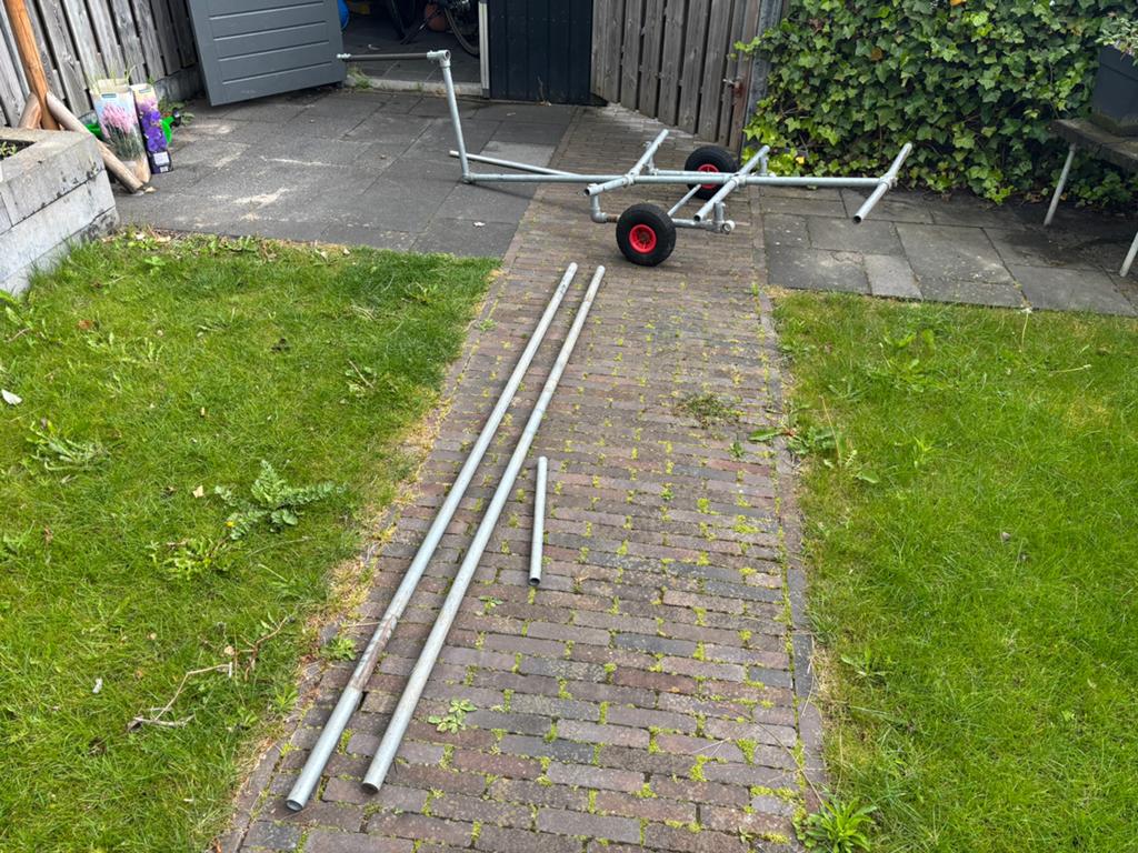 Steigerbuizen en koppelingen diverse typen en maten, Ophalen, Gebruikt