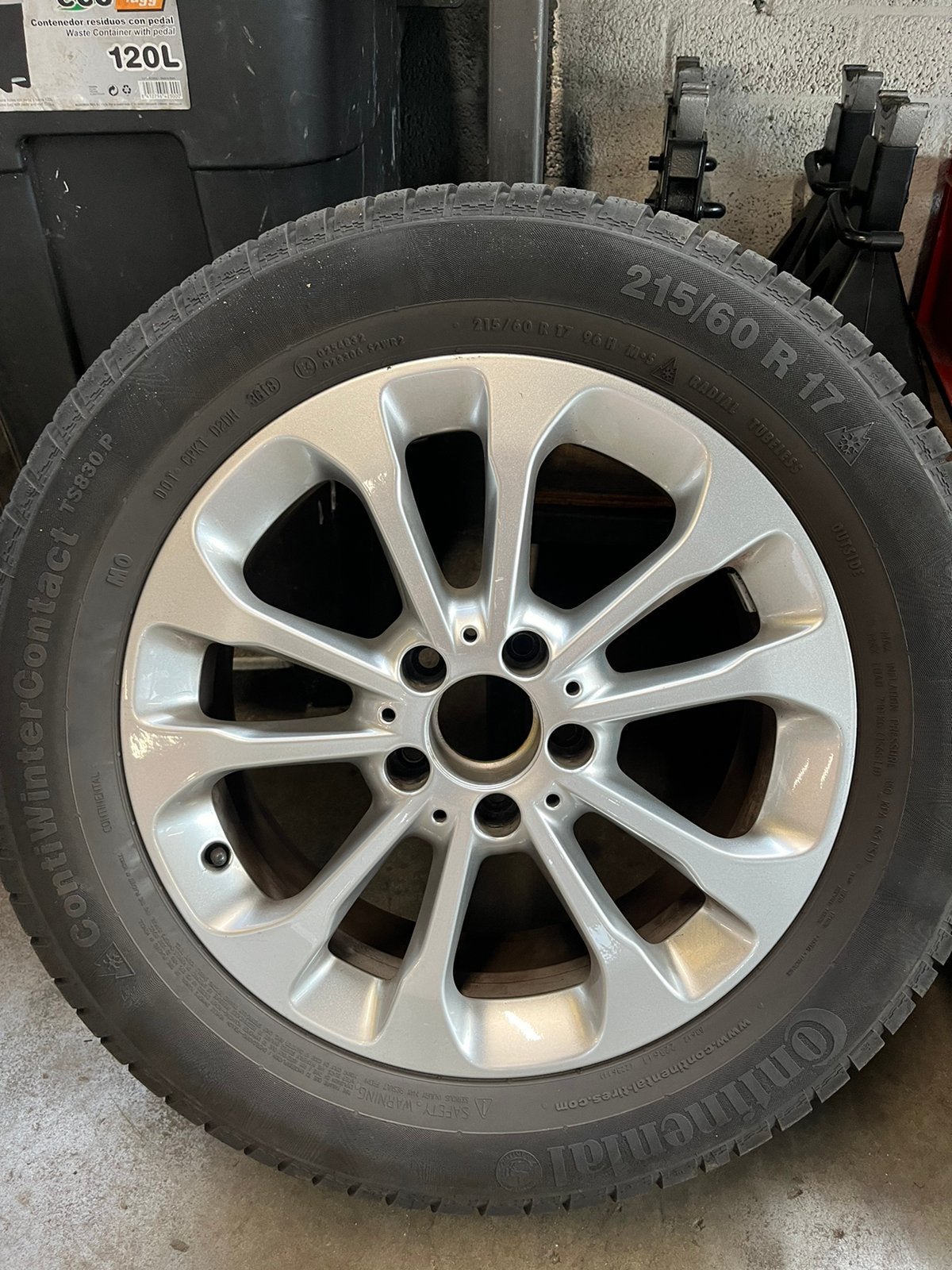 17 inch Mercedes velgen 5x112, Ophalen, 215 mm, Banden en Velgen, 17 inch