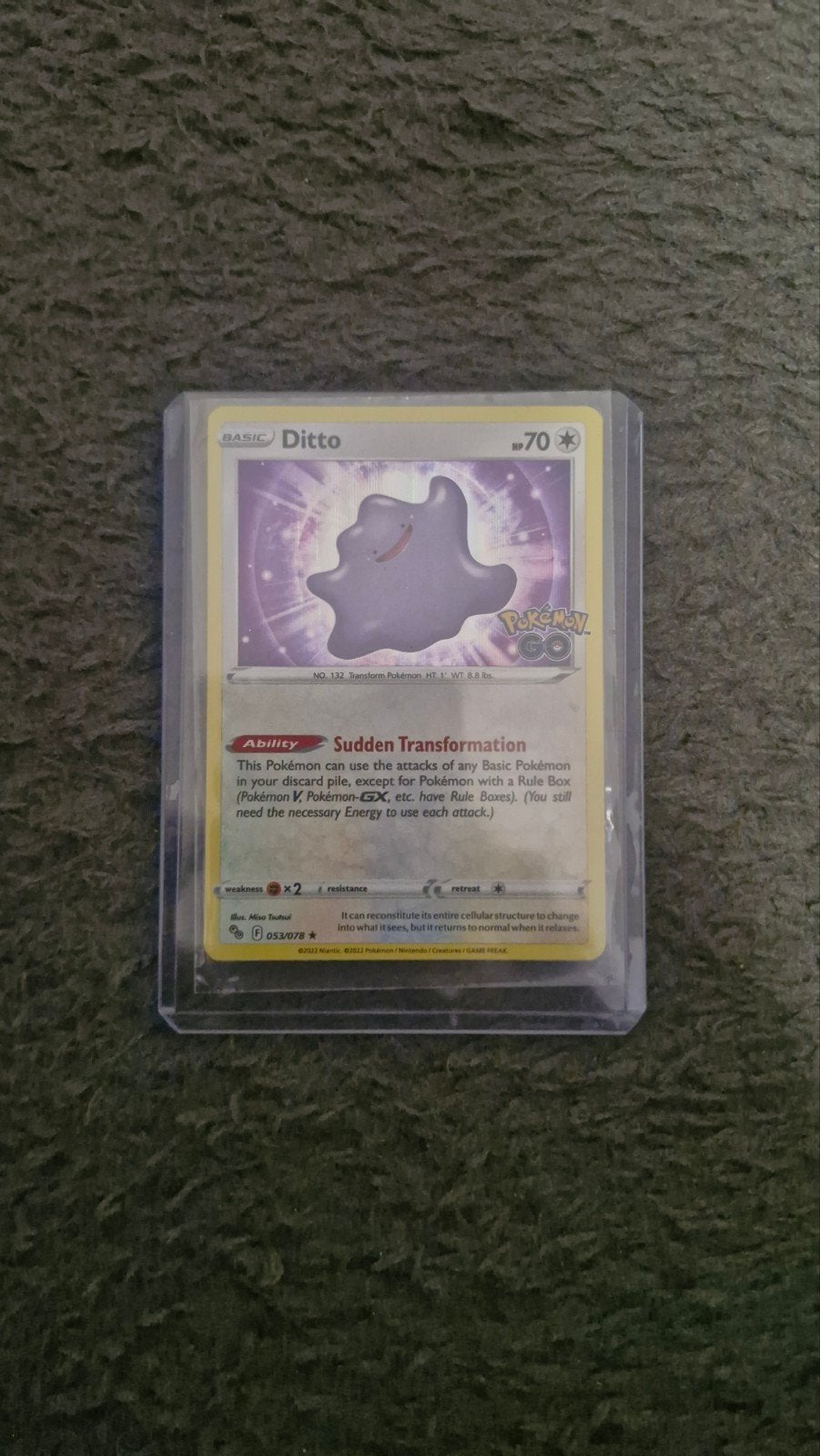 Pokemon ditto (Pokemon Go), Verzenden, Losse kaart, Foil