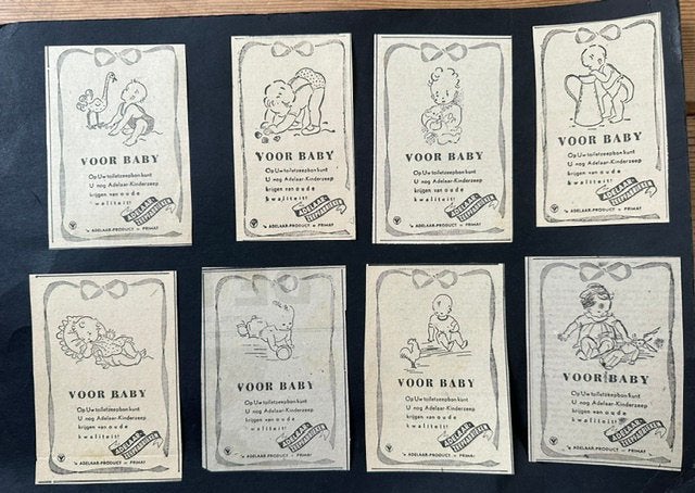 14 advertenties Adelaar zeepfabrieken 1943, Ophalen of Verzenden, 1940 tot 1960, Nederland, Knipsel(s)