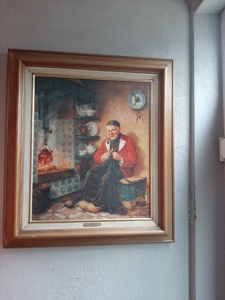 Olieprints op doek, Ophalen