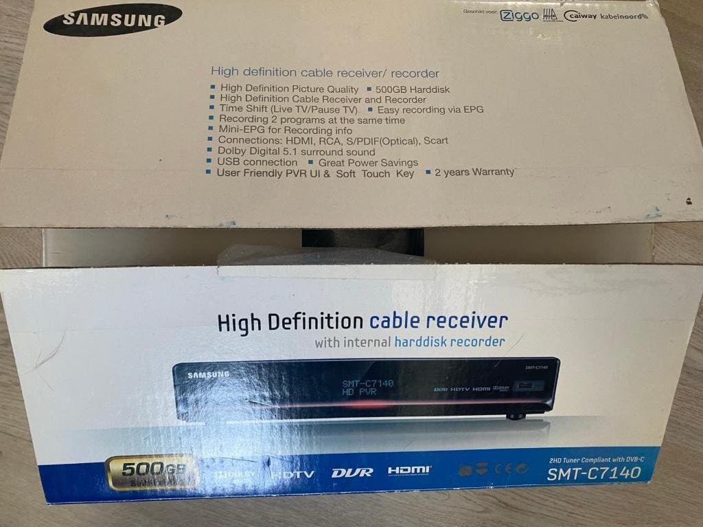 Samsung High Definition cable receiver met 500GB HDD, Verzenden, Zo goed als nieuw, 120 watt of meer, Overige merken