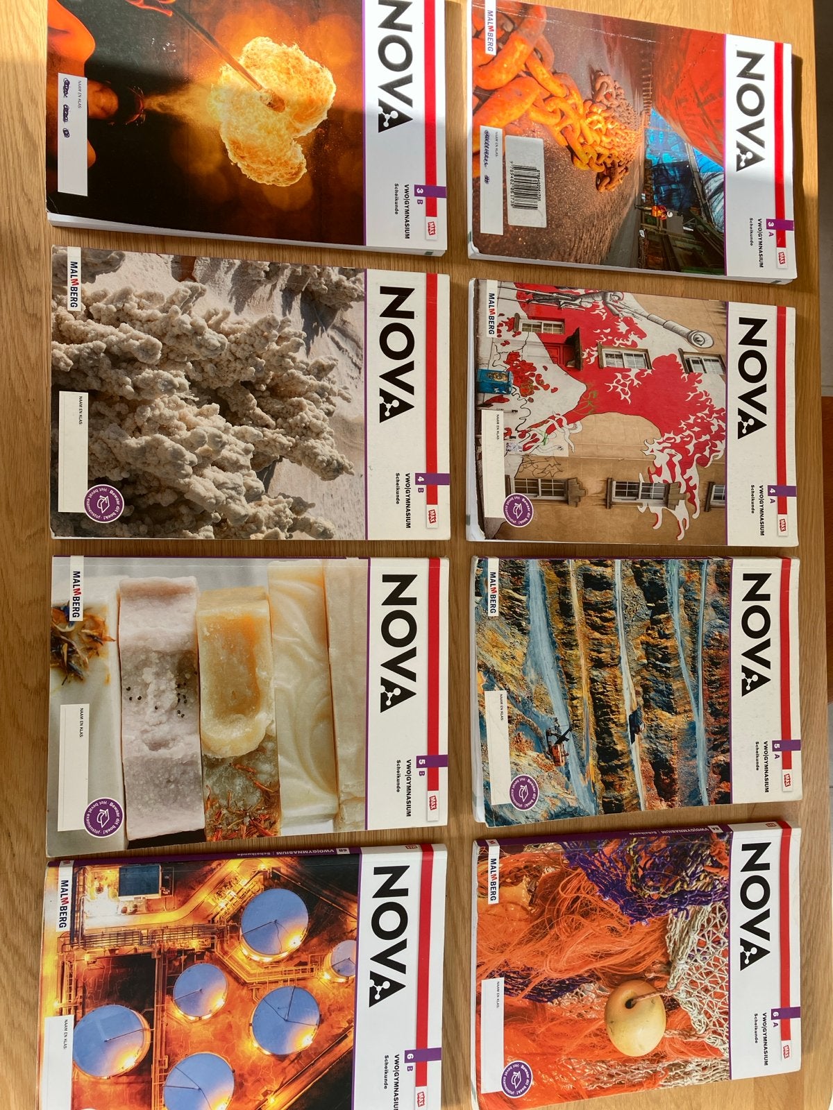 Malmberg Nova Scheikunde VWO 4, 5, 6 (8 boeken), Ophalen of Verzenden, Zo goed als nieuw, VWO, Scheikunde