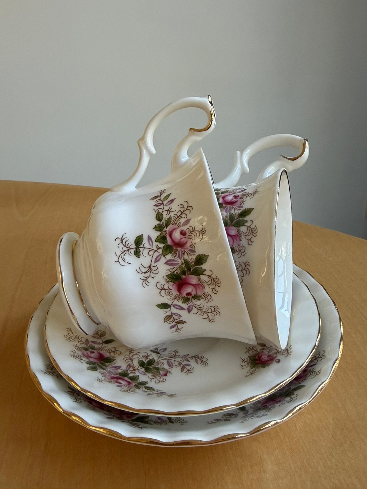 Royal Albert, set van 2x kop en schotel, ‘Lavender Rose’, Ophalen of Verzenden