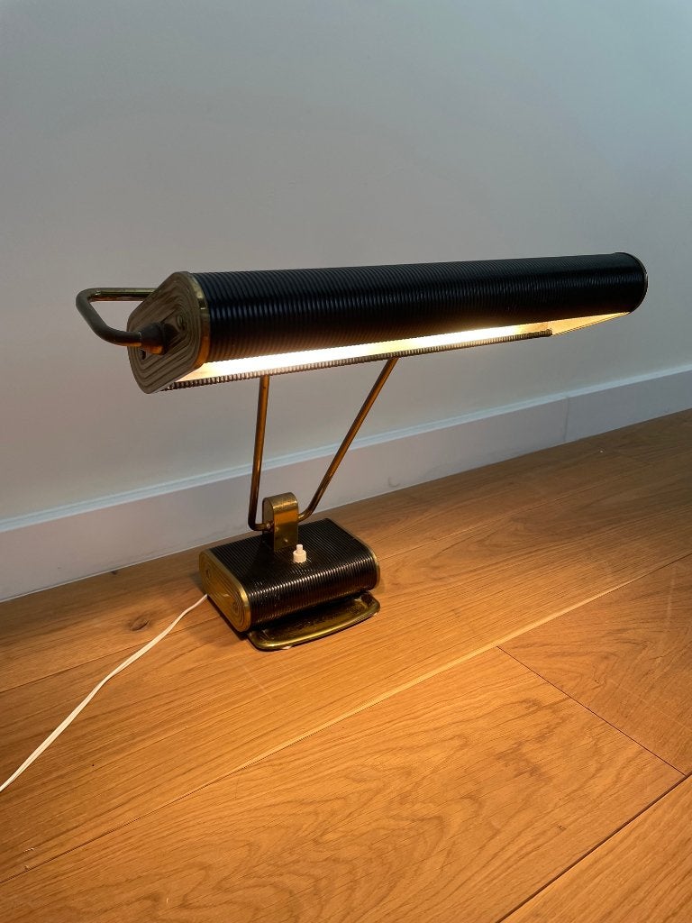 Jumo bureauamp, model N71, Gebruikt, Zwart, Overige fittingen, Art deco
