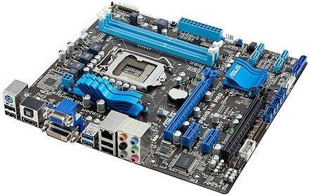Asus P8H61-M PRO (B3) Moederbord, DDR3, Ophalen of Verzenden, Zo goed als nieuw, Micro-ATX