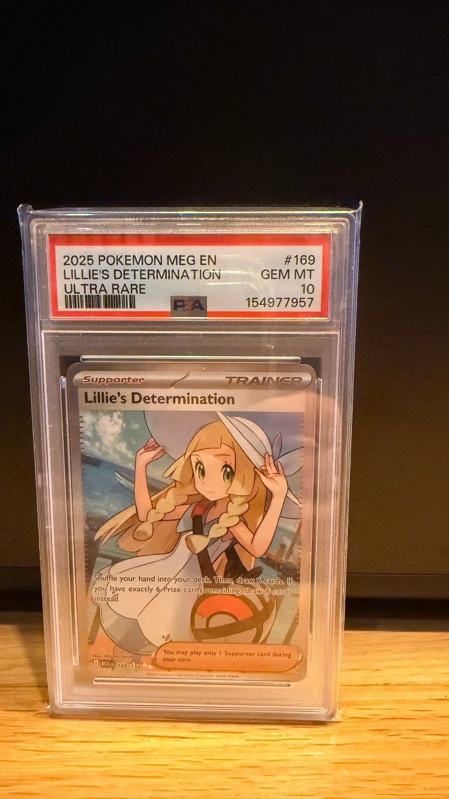Lillie's Determination 169 (Full Art) PSA 10, Ophalen, Zo goed als nieuw, Losse kaart