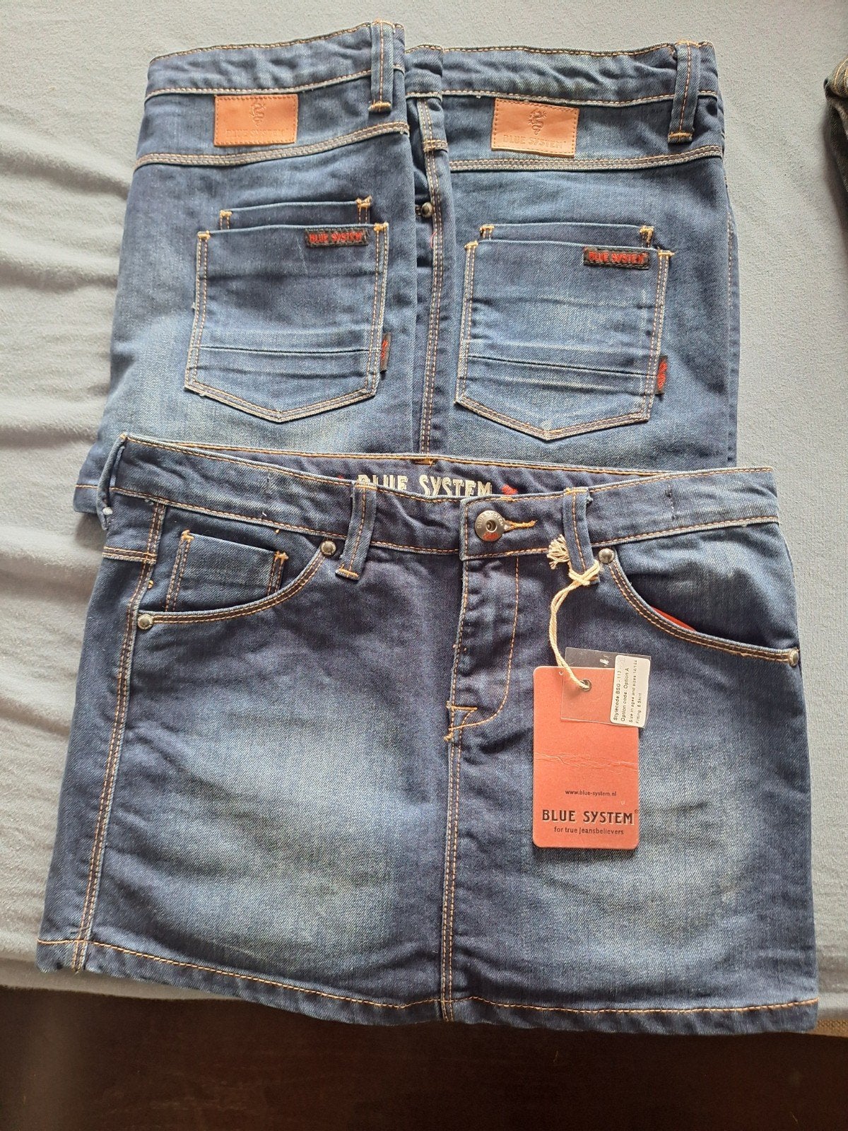 3 Rokken van Blue System, Blauw, Ophalen of Verzenden, Zo goed als nieuw, Maat 34 (XS) of kleiner