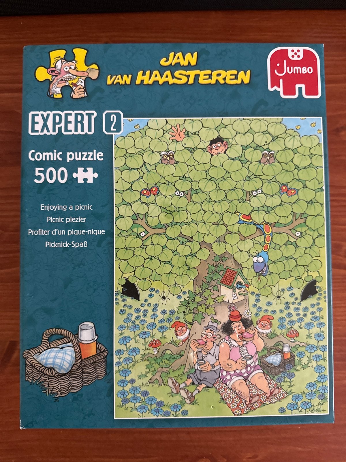 Jan van Haasteren Expert 2: Comic Puzzel - Picknick Plezier, Ophalen of Verzenden, Minder dan 500 stukjes, Zo goed als nieuw, Legpuzzel