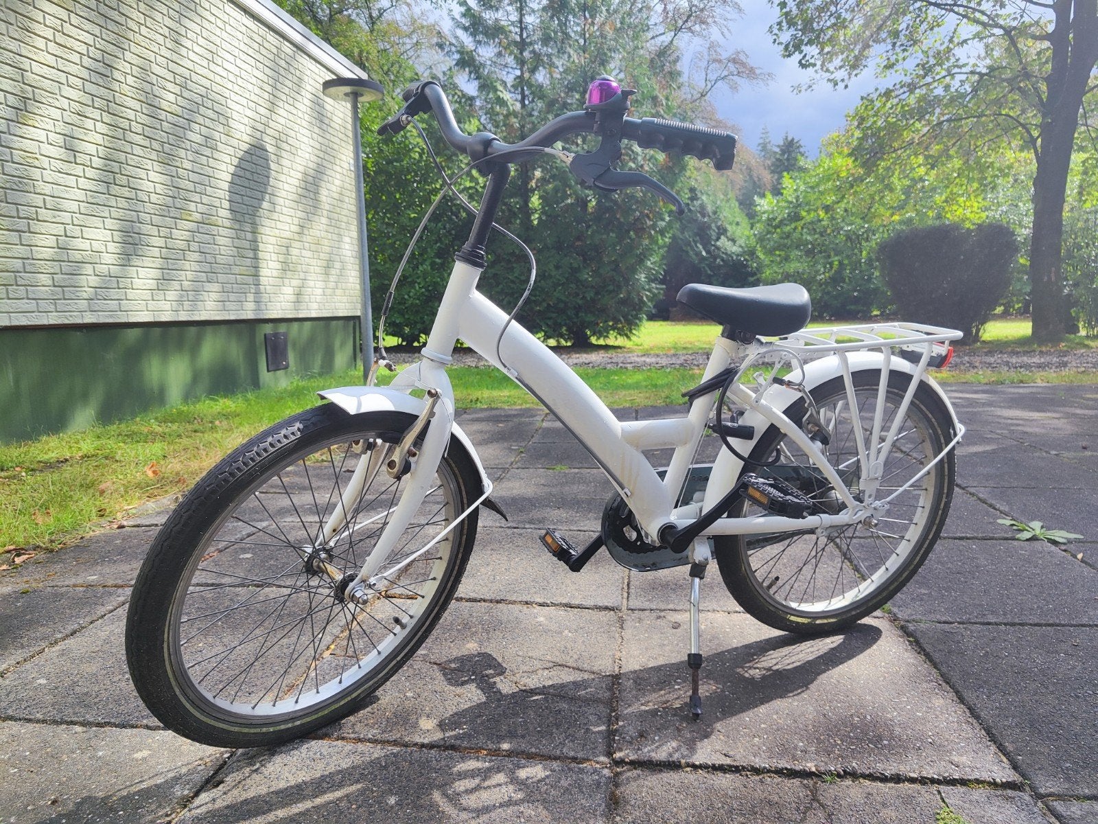 Nette witte kinderfiets - Klaar voor een nieuwe eigenaar!, Ophalen, Velgrem, Merkloos, 16 tot 20 inch