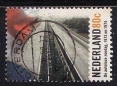 1631 - Nederland nvph 1845 gestempeld , Autoloze zondag, Verzenden, Na 1940, Gestempeld