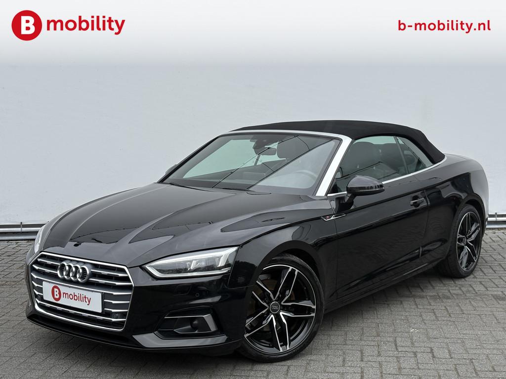 Audi A5 Cabriolet 2.0 TFSI S-Line Launch Edition DSG Automaa, Gebruikt, 4 stoelen, Bluetooth, Zwart