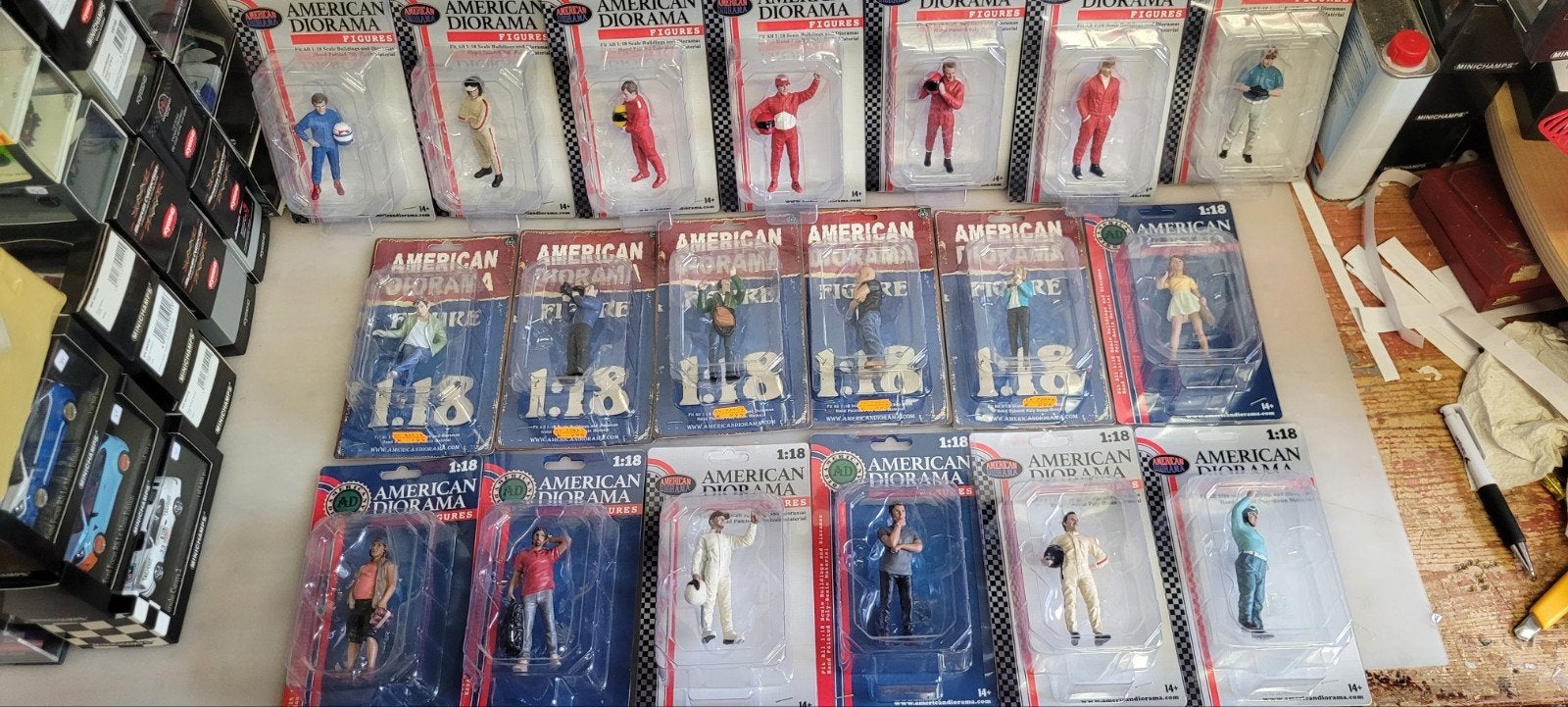 15 stuks American Diorama figuren, Hobby en Vrije tijd, Modelauto's | 1:18, Ophalen of Verzenden, Nieuw, Overige typen, Overige merken