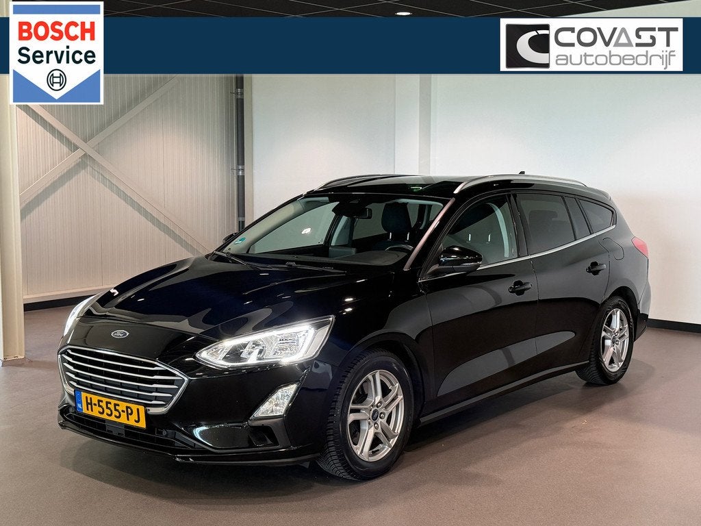 Ford Focus Wagon 1.0 EcoBoost Trend Navigatie|Carplay|Stoel/, Gebruikt, 1283 kg, Zwart, 999 cc