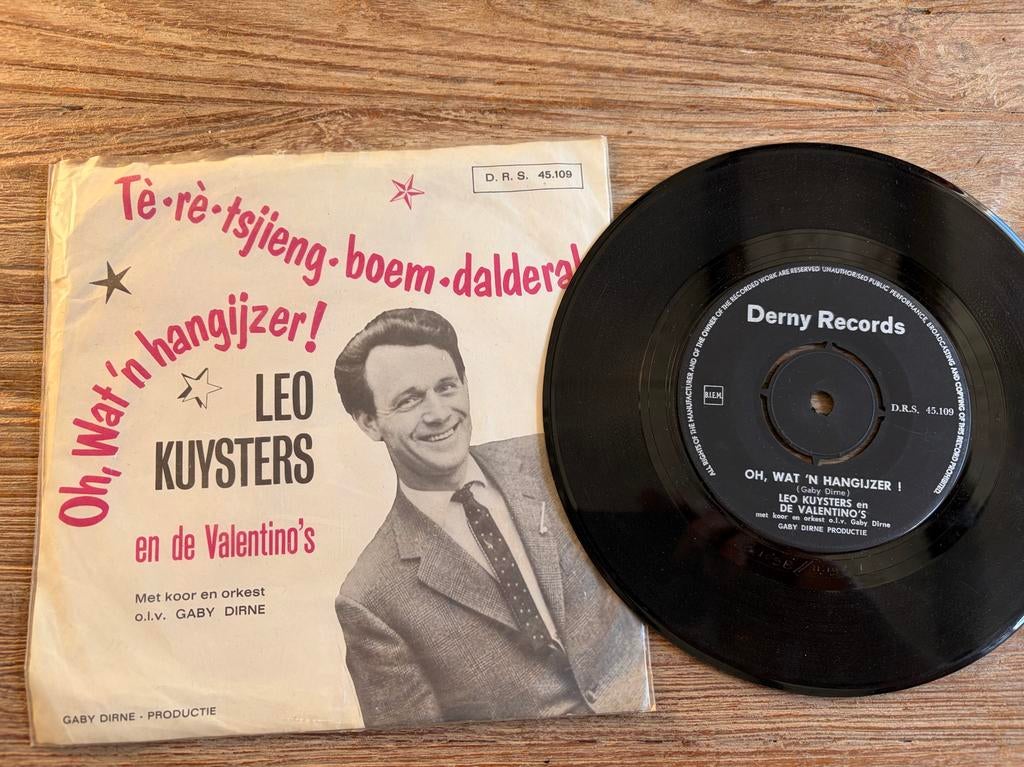 Leo Kuysters -Te-re-tsjieng-boem, Cd's en Dvd's, Vinyl | Nederlandstalig, Ophalen of Verzenden, Gebruikt, 7 inch, Levenslied of Smartlap