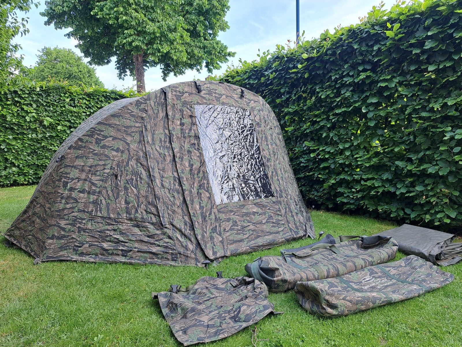 Ultimate dreamcatcher 1 pers camo tent Inc winterskin, Watersport en Boten, Ophalen of Verzenden, Zo goed als nieuw, Overige typen