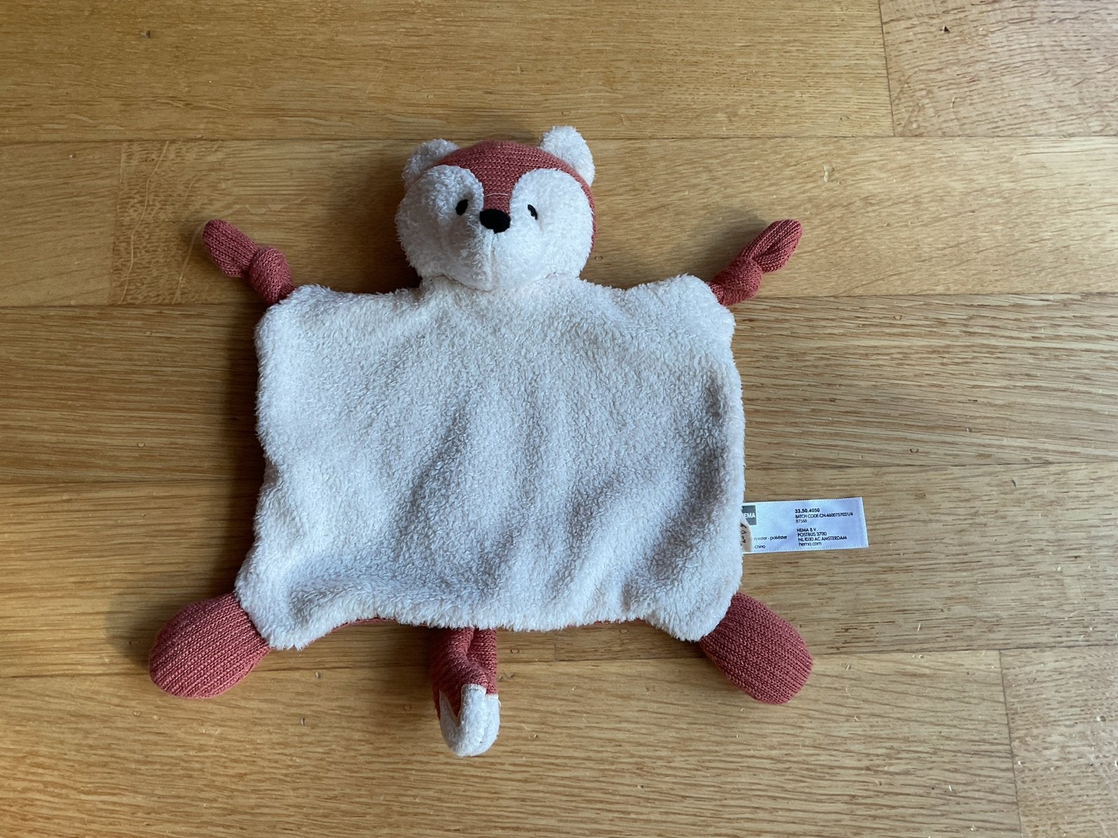 Hema Knuffeldoekje Vos. Nieuw., Kinderen en Baby's, Speelgoed | Knuffels en Pluche, Hema, Nieuw, Ophalen of Verzenden, Met label