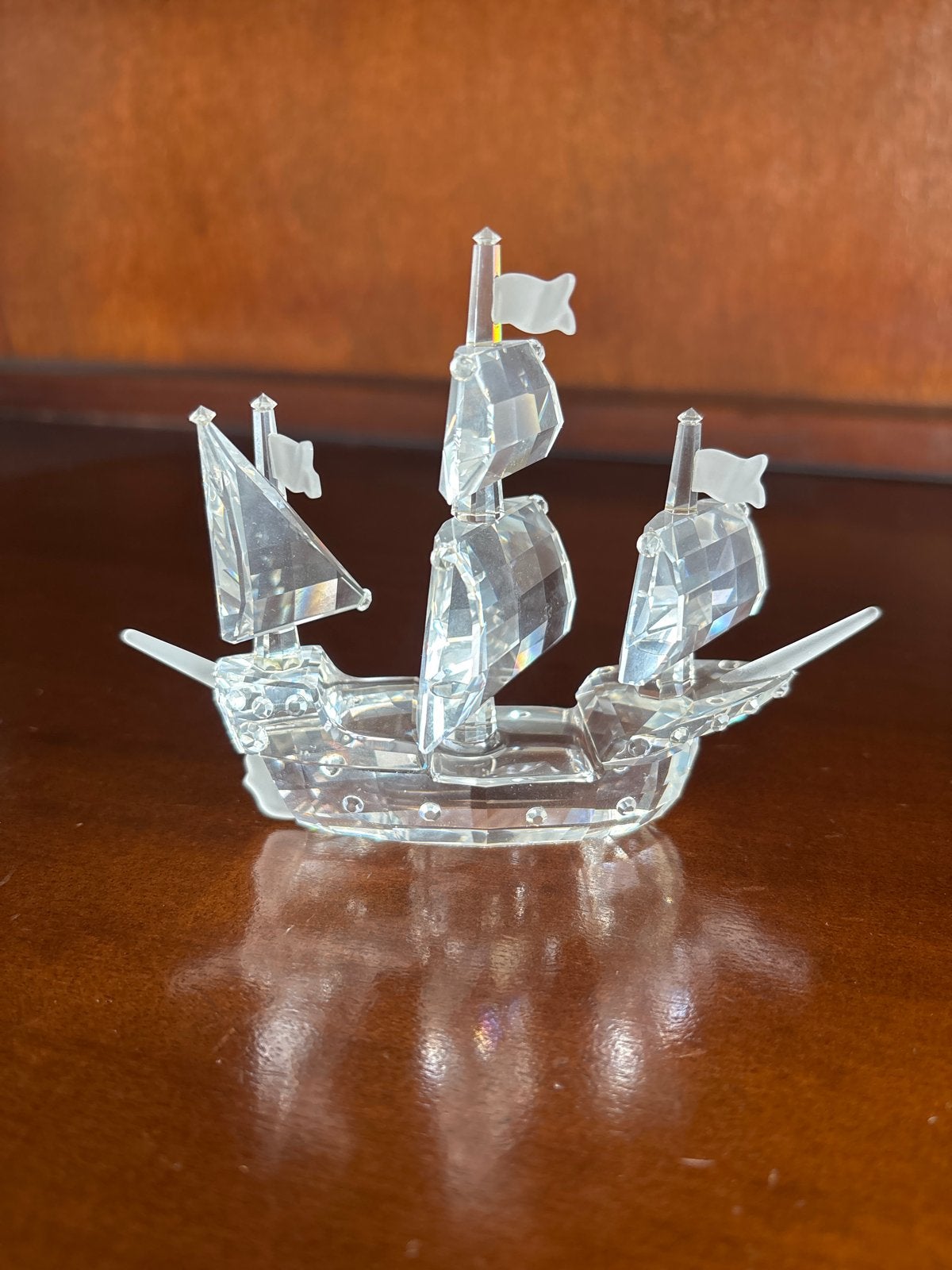 Swarovski Kristallen Schip, Ophalen of Verzenden, Zo goed als nieuw, Figuurtje