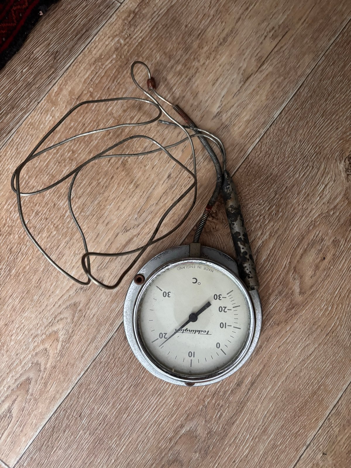 Vintage Teddington Thermometer - Made in England, Ophalen of Verzenden, Gebruikt, Buitenthermometer