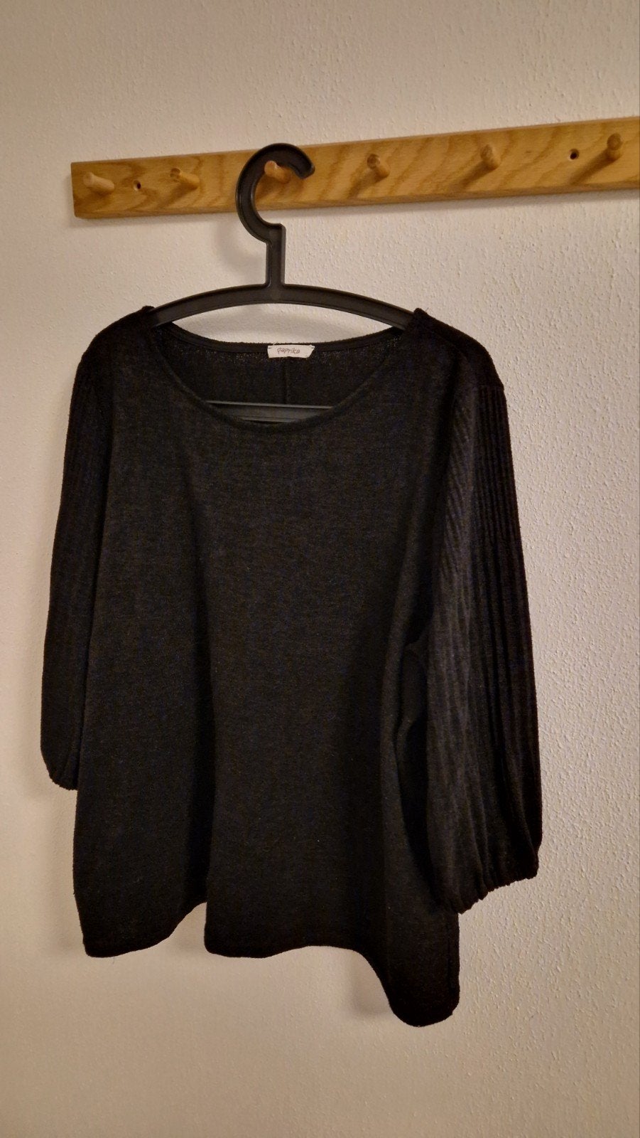 Paprika Zwarte Top Maat L, Kleding | Dames, Zwart, Maat 46/48 (XL) of groter, Ophalen of Verzenden, Korte mouw