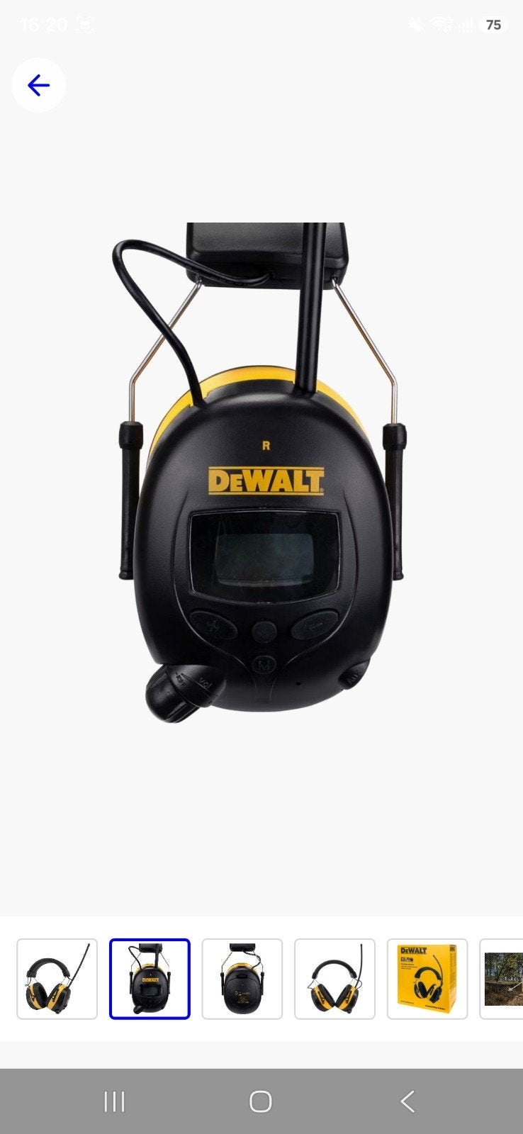 DeWalt DPG658-EU- Gehoorbeschermer FM DAB+AUX, Verzenden, Nieuw