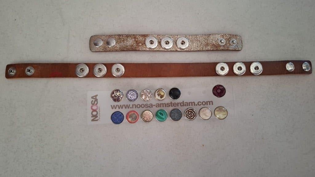 Noosa Amsterdam armbanden en chunks, Ophalen, Gebruikt, Overige kleuren, Leer