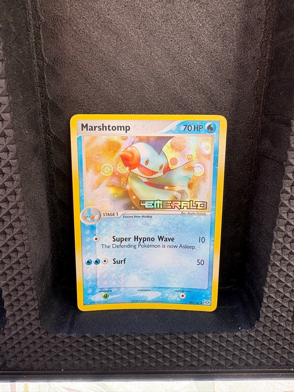 Marstomp ex Emerald Pokémon kaart - Nette staat, Ophalen of Verzenden, Zo goed als nieuw, Losse kaart