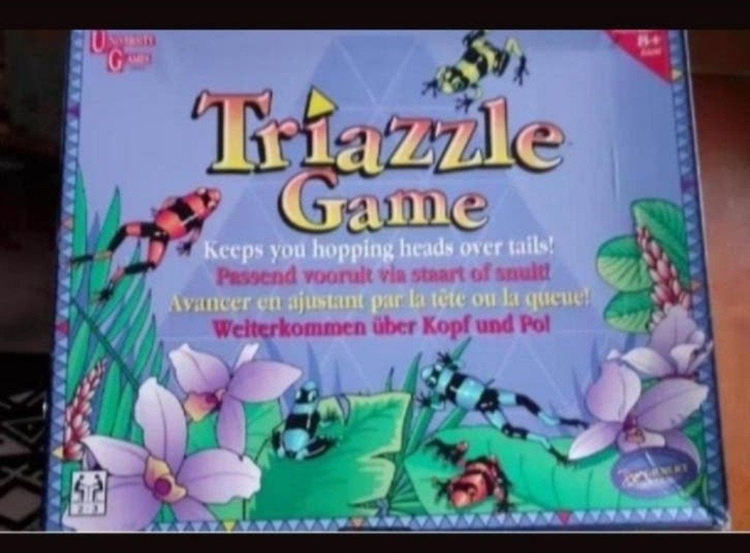 Triazzle Game: Kikker Puzzelspel voor Jong en Oud, Drie of vier spelers, Ophalen of Verzenden, Gebruikt, University Games