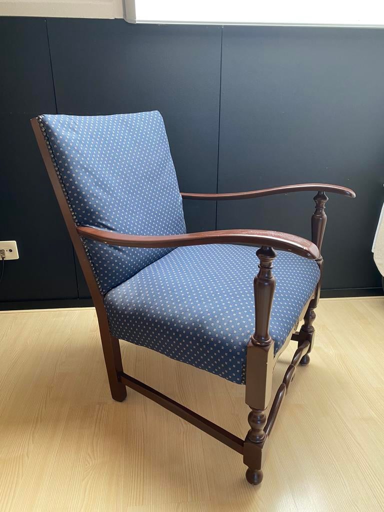 Twee vintage armstoelen uit grootmoeders tijd, Huis en Inrichting, Ophalen, Minder dan 50 cm, Gebruikt, Minder dan 75 cm