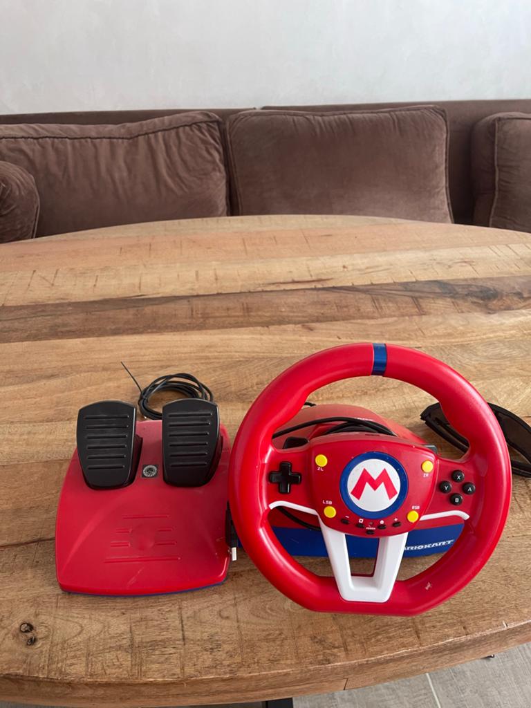 Mario Kart Racestuur met Pedalen voor Nintendo Switch, Nintendo, Ophalen, Zo goed als nieuw, Racestuur