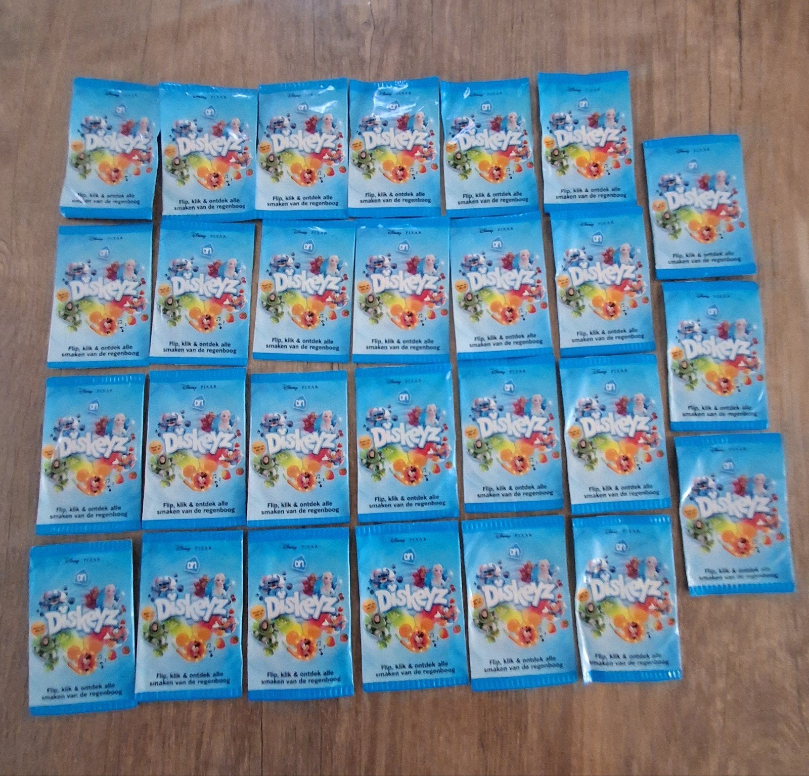 Disney Pixar Diskeyz AH spaaractie - 27 ongeopende zakjes, Albert Heijn, Ophalen of Verzenden