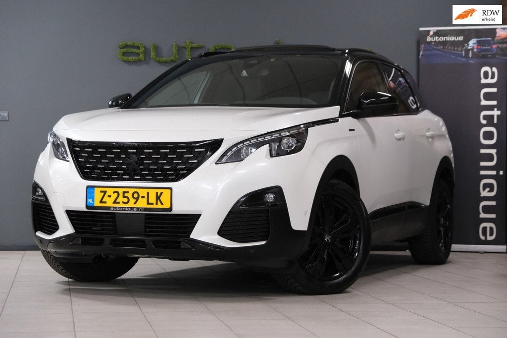 Peugeot 3008 1.6 PureTech GT Line |BLACKPACK| *PANORAMADAK 1, Auto's, Peugeot, Gebruikt, 4 cilinders, 181 pk, Leder en Stof