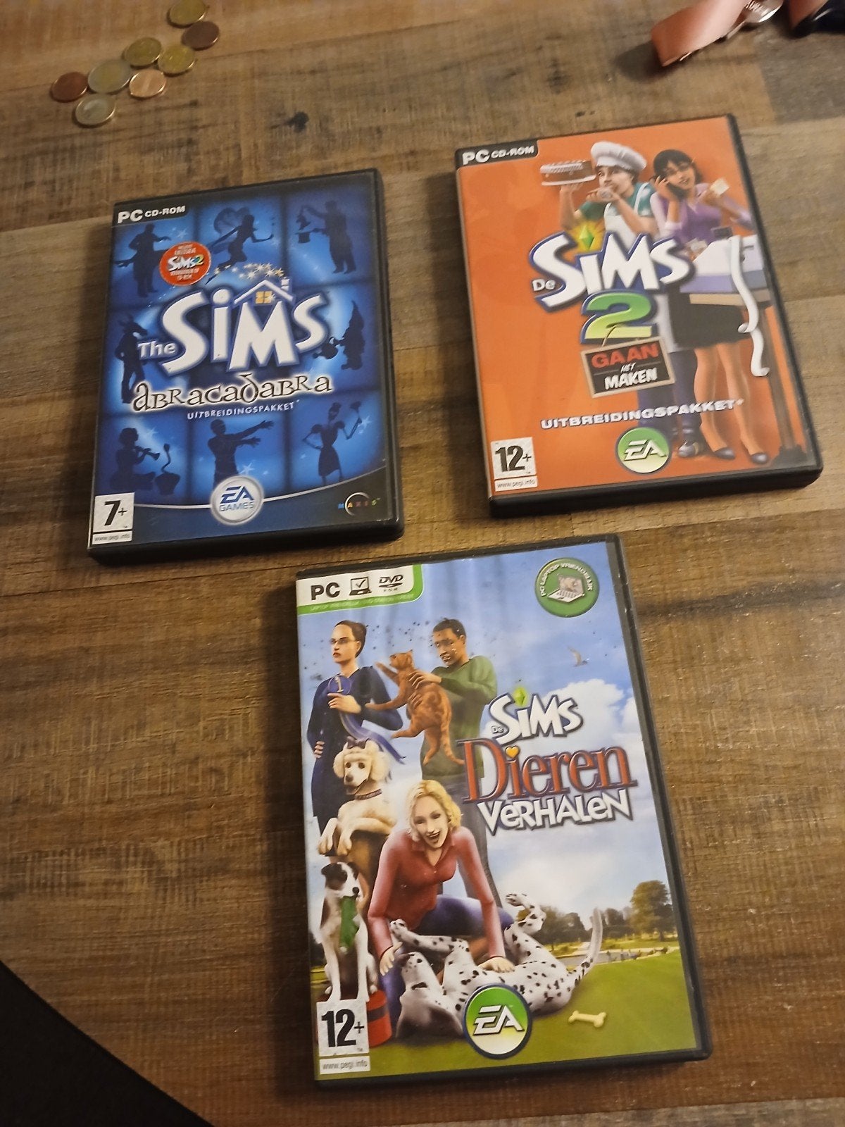 De Sims PC CD-ROM games en uitbreidingspakketten, Ophalen, Gebruikt, 1 speler, Vanaf 12 jaar