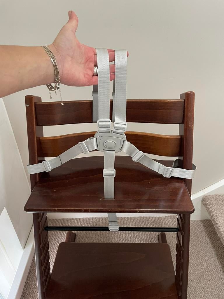 Nieuw!!  Grijs Harnas Compatibel met Stokke Tripp Trapp, Ophalen of Verzenden, Nieuw, Meegroeistoel, Gordel(s)