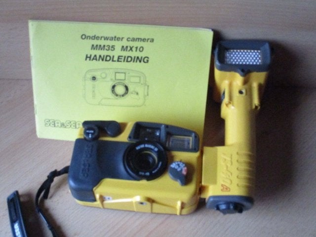 Sea & Sea Motormarine 35 MX-10 analoge met flitser YS-40A, Ophalen of Verzenden, Gebruikt, Camera