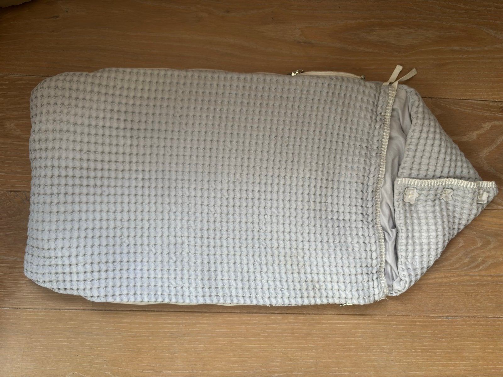 Koeka voetenzak wafelstof grijs, Kinderen en Baby's, Ophalen, Gebruikt, Koeka, Gevoerd