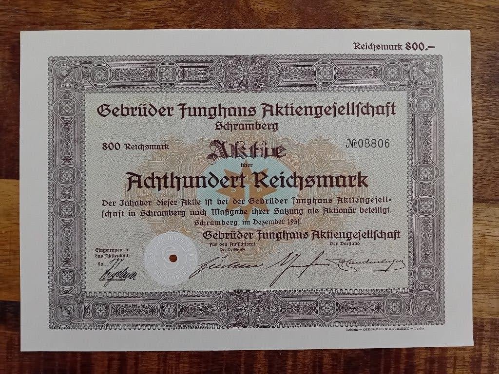 Gebr. Junghans - Schramberg 1931 - klokken en horloges, Ophalen of Verzenden