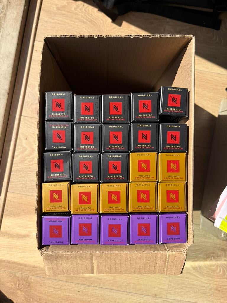 190 Nespresso cups Decaffeinato, Witgoed en Apparatuur, Koffiemachine-accessoires, Nieuw, Nespresso, Ophalen of Verzenden