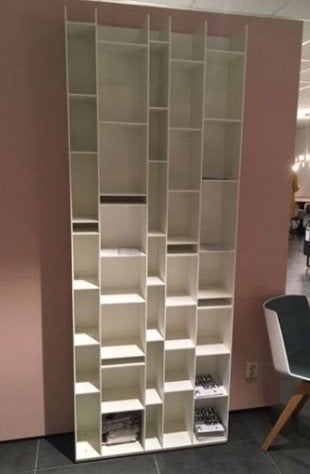 Design boekenkast voor je mooiste spulletjes   MOET WEG!, Ophalen, Gebruikt, 200 cm of meer, 50 tot 100 cm