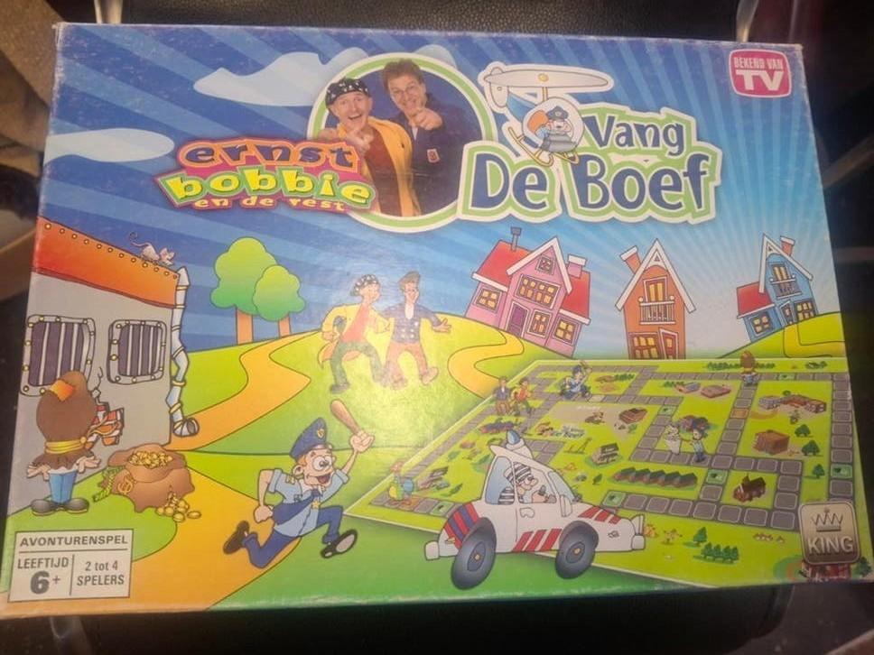Ernst Bobbie en de Rest: Vang de Boef Avonturenspel, Hobby en Vrije tijd, Drie of vier spelers, Ophalen of Verzenden, Gebruikt