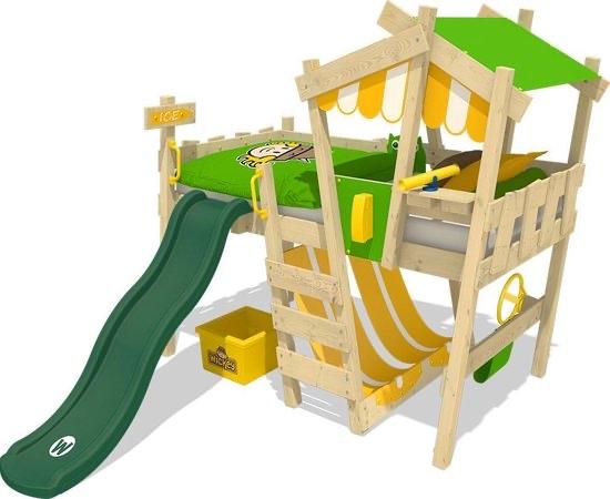 Wickey kinderbed hoogslaper - Gebruikt, goede staat, Ophalen, 85 tot 100 cm, Gebruikt, Hoogslaper of Stapelbed