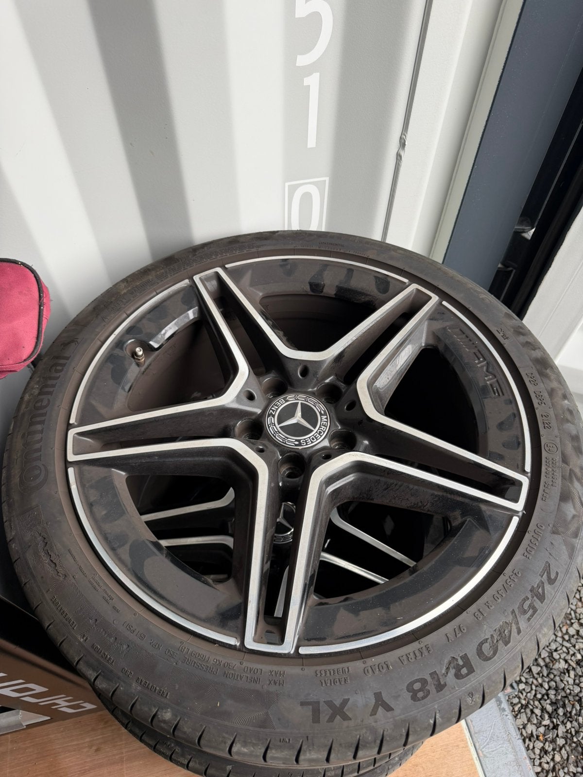 Mercedes c klassen w205 velgen 2021 amg velgen, 18 inch, Gebruikt, Banden en Velgen, Ophalen of Verzenden