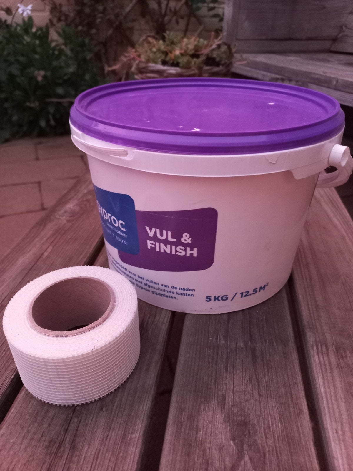 Halve emmer Gyproc Vul & Finish 5KG + Voegband, Ophalen, Nieuw, Overige typen